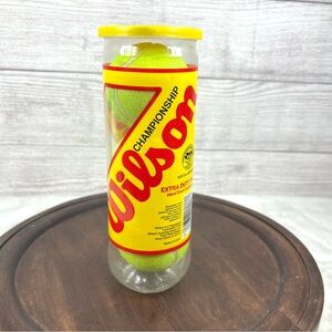 Vintage Wilson Championship Tennis Balls Extra Heavy Duty SEALED New